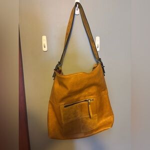 Darling Brown Leather Shoulder Bag/Purse